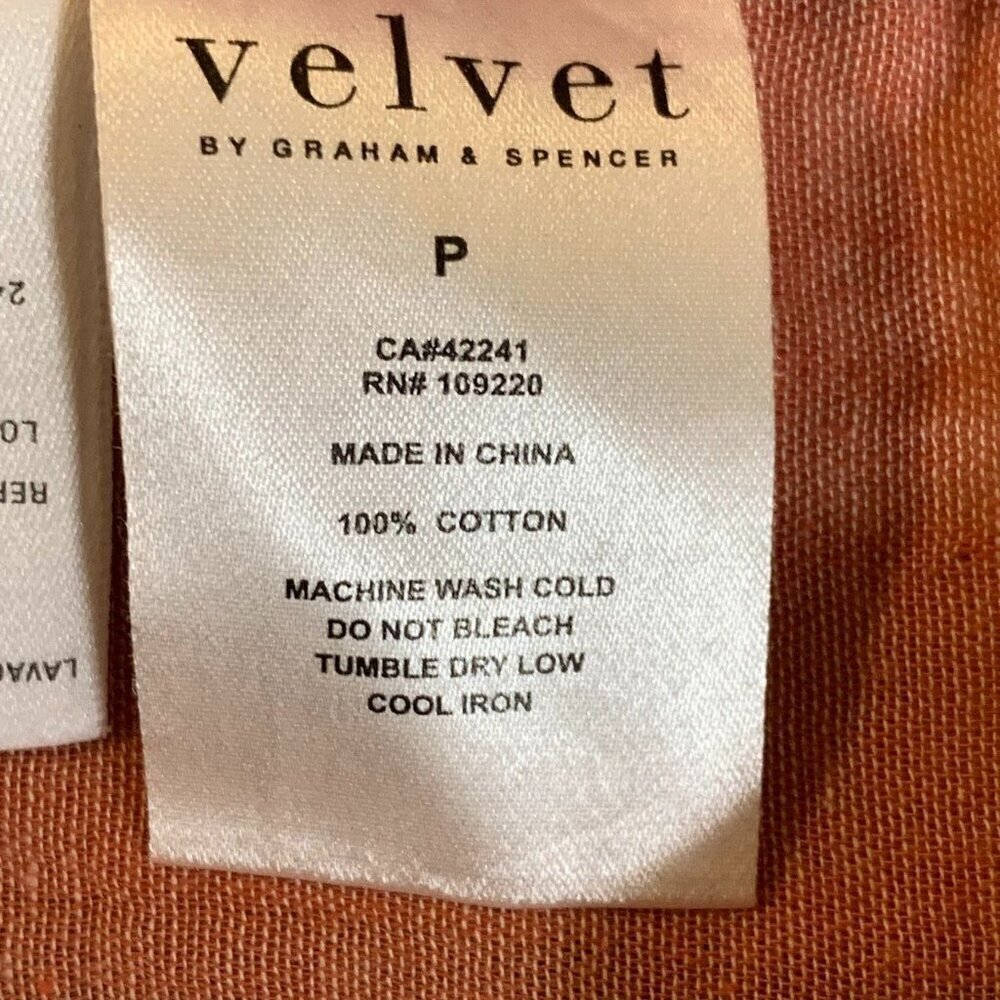 Velvet‎ By Graham & Spencer Women's Caitlin Plaid Cotton Shirt Dress Size XS - Picture 9 of 13